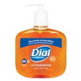 Dial 80790 Gold Antibacterial Liquid Hand Soap - 16 ounce Pump Bottle, 12 per case